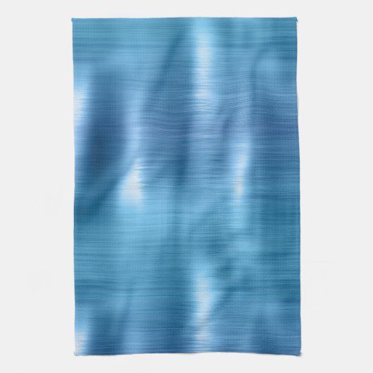 Metallic Aqua Blue Geschirrtuch (Vertikal)