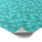 Metallic Aqua Poster (Ecke)