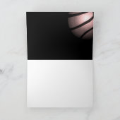 Metallic Baketball Black Vielen Dank Coach Card Dankeskarte (Innenseite)