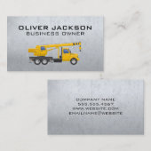 Metallic | Bauschleppfahrzeug Visitenkarte (Vorne/Hinten)