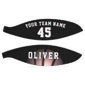 Metallic Black Player Team Name Number Basketball (Panele)