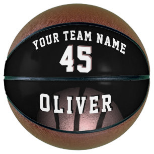 Metallic Black Spieler Team Name Nummer Basketball