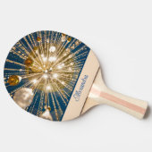 Metallic Bling Personalisiert Tischtennis Schläger (Seitenansicht)
