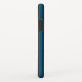 Metallic Blue Brushed Aluminium Look Case-Mate iPhone Hülle (Hinten/Rechts)