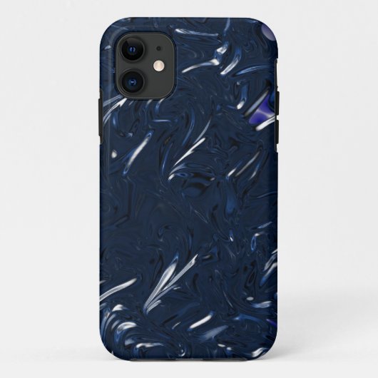 Metallic Blue Case-Mate iPhone Hülle (Rückseite)