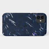 Metallic Blue Case-Mate iPhone Hülle (Rückseite (Horizontal))
