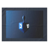 Metallic Blue Dreidel Tischdecke (Vorderseite (Horizontal))