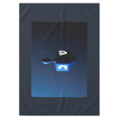 Metallic Blue Dreidel Tischdecke (Vorderseite)