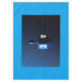 Metallic Blue Dreidel Tischdecke (Vorderseite)