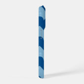 Metallic blue geometric diamond shapes iPhone hülle (Rechte Seite)