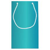 Metallic Blue Kleine Geschenktüte (Rückseite)