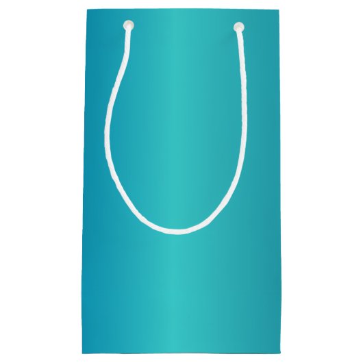 Metallic Blue Kleine Geschenktüte (Vorderseite)