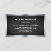 Metallic Blue Mesh Handyman Auto Reparaturmechanis Visitenkarte (Rückseite)