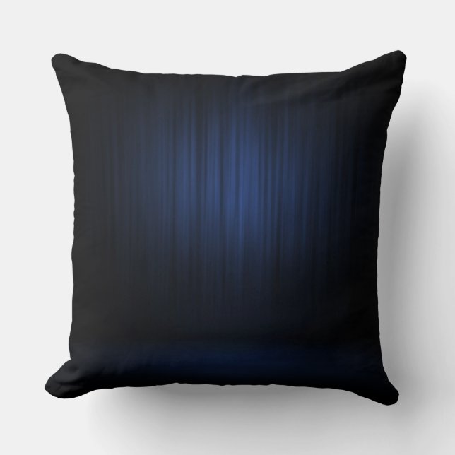 Metallic Blue Pillow Kissen (Vorderseite)