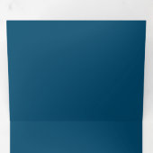 Metallic Blue, Slate Blue, Smalt Blue, Dreifach Gefaltete Karte (Innen Erste Seite)