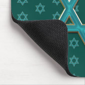 Metallic Blue Star von David Mousepad (Ecke)