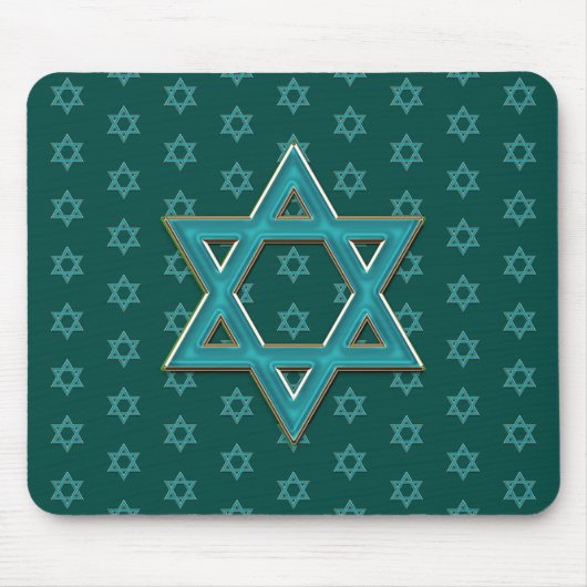 Metallic Blue Star von David Mousepad (Vorne)