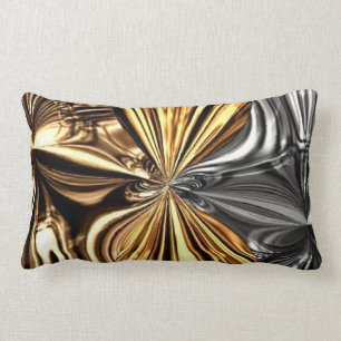 Metallic Bow Liquid Knotting Pillow Lendenkissen