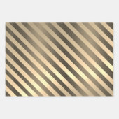 Metallic Bronze Christmas Geschenkpapier Set (Vorderseite 3)