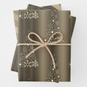 Metallic Bronze Christmas Geschenkpapier Set (Beispiel)