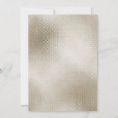 METALLIC BRONZE GOLD EMBOSS SEHEN GEBURTSTAG AUS EINLADUNG (Rückseite)