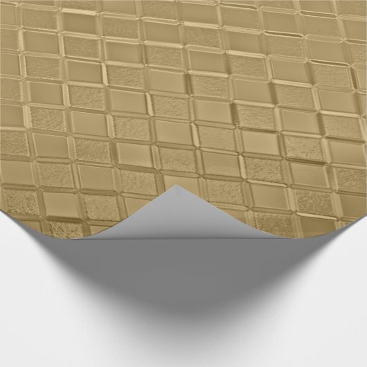Metallic Bronze Pattern Geschenkpapier (Ecke)