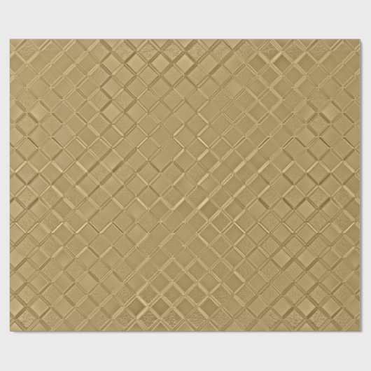 Metallic Bronze Pattern Geschenkpapier (Flach)