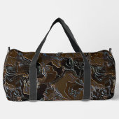 Metallic Brown Camouflage Duffle Bag (Vorderseite)