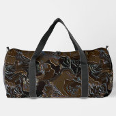 Metallic Brown Camouflage Duffle Bag (Rückseite)
