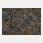Metallic Brown Camouflage Geschenkpapier Set (Vorderseite 2)