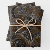 Metallic Brown Camouflage Geschenkpapier Set (Beispiel)