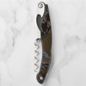Metallic Brown Camouflage Kellnermesser (Vorderseite)