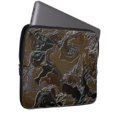 Metallic Brown Camouflage Laptopschutzhülle (Vorne Rechts)