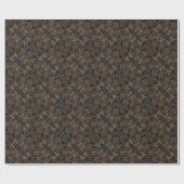Metallic Brown Camouflage Look Geschenkpapier (Flach)