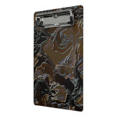 Metallic Brown Camouflage Mini Klemmbrett (Gewinkelt2)
