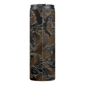 Metallic Brown Camouflage Thermosbecher (Rückseite)