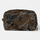 Metallic Brown Camouflage Waschbeutel (Vorderseite)