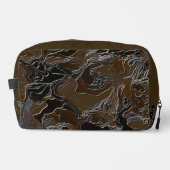 Metallic Brown Camouflage Waschbeutel (Vorderseite)