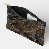 Metallic Brown Camouflage Zubehörtasche (Offen)