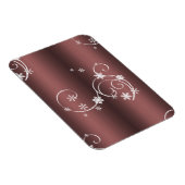 Metallic Brown White Wirbel Weihnachten Magnet (Rechte Seite)