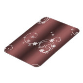 Metallic Brown White Wirbel Weihnachten Magnet (Linke Seite)