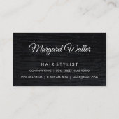 Metallic Brush | Monogram Gold Stain Visitenkarte (Rückseite)