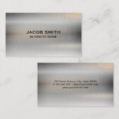 Metallic Brushed High Shine Visitenkarte (Vorne/Hinten)
