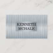 Metallic Brushed | Shiny Industrial Visitenkarte (Vorderseite)