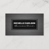 Metallic Brushed Visitenkarte (Vorderseite)