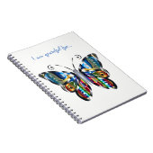 Metallic Butterfly Gratitude Notebook Notizblock (Rechte Seite)
