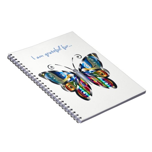 Metallic Butterfly Gratitude Notebook Notizblock (Rechte Seite)