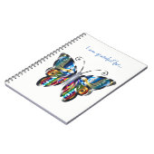 Metallic Butterfly Gratitude Notebook Notizblock (Linke Seite)