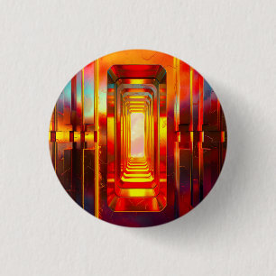 Metallic Celestial Sky Button