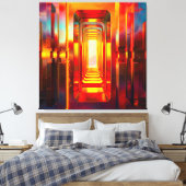 Metallic Celestial Sky Leinwanddruck (Insitu (Schlafzimmer))